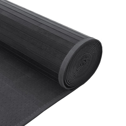 Teppich Rechteckig Grau 70x200 cm Bambus