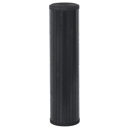 Teppich Rechteckig Schwarz 80x100 cm Bambus