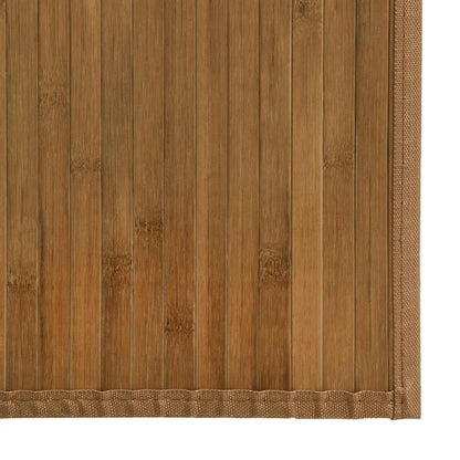 Teppich Rechteckig Braun 80x200 cm Bambus
