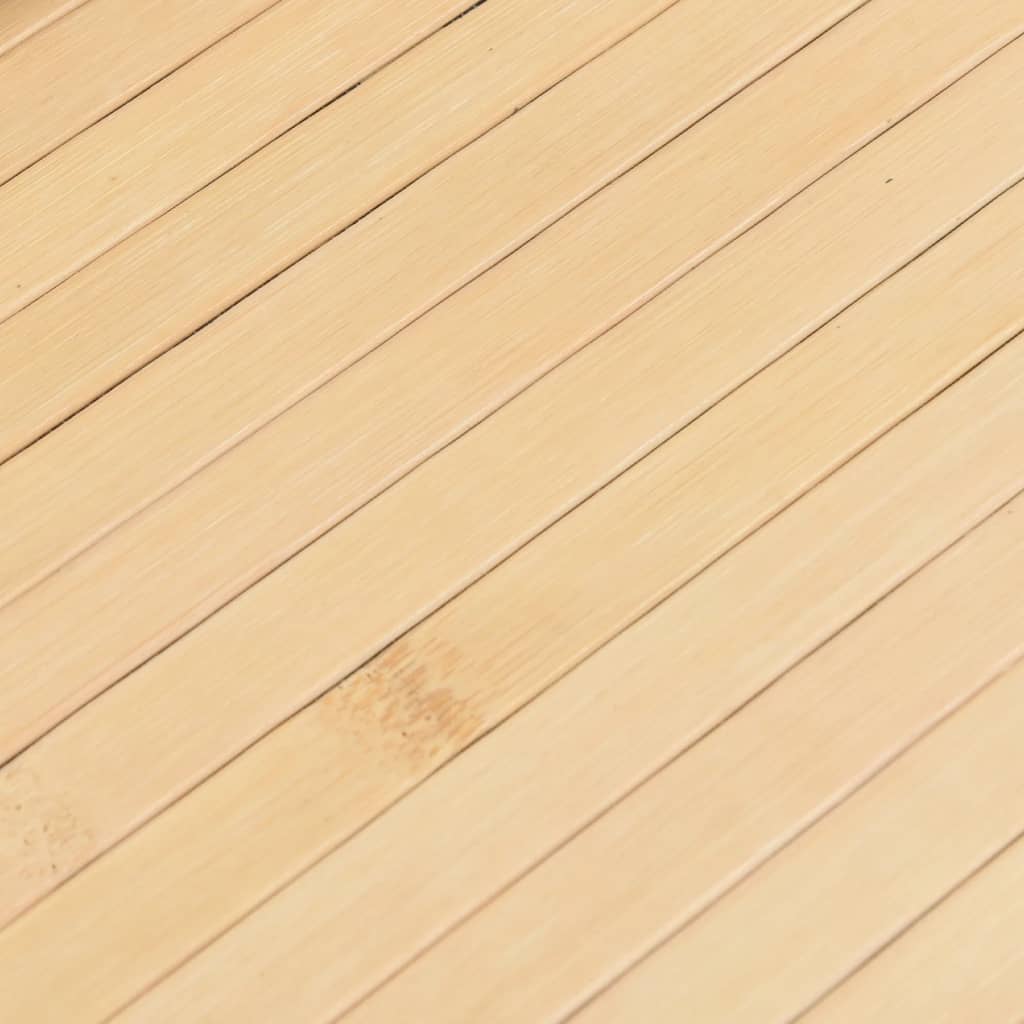 Teppich Rechteckig Hell Natur 80x200 cm Bambus