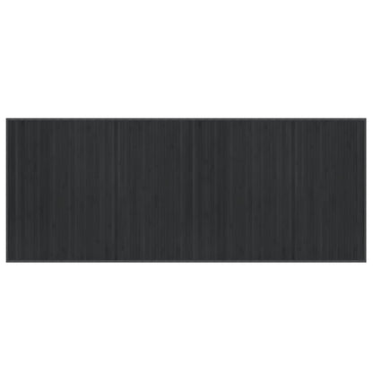 Teppich Rechteckig Grau 80x200 cm Bambus