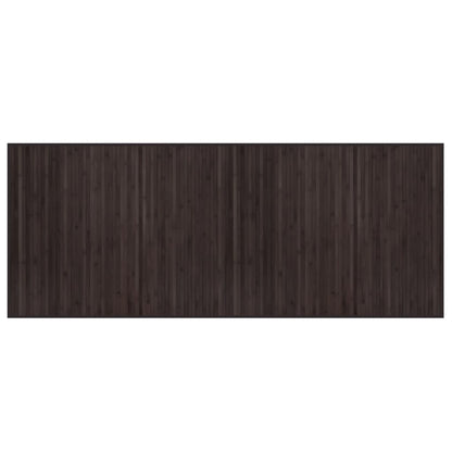 Teppich Rechteckig Dunkelbraun 80x200 cm Bambus