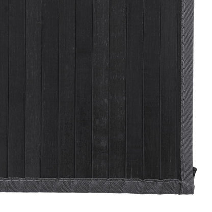 Teppich Rechteckig Grau 80x300 cm Bambus
