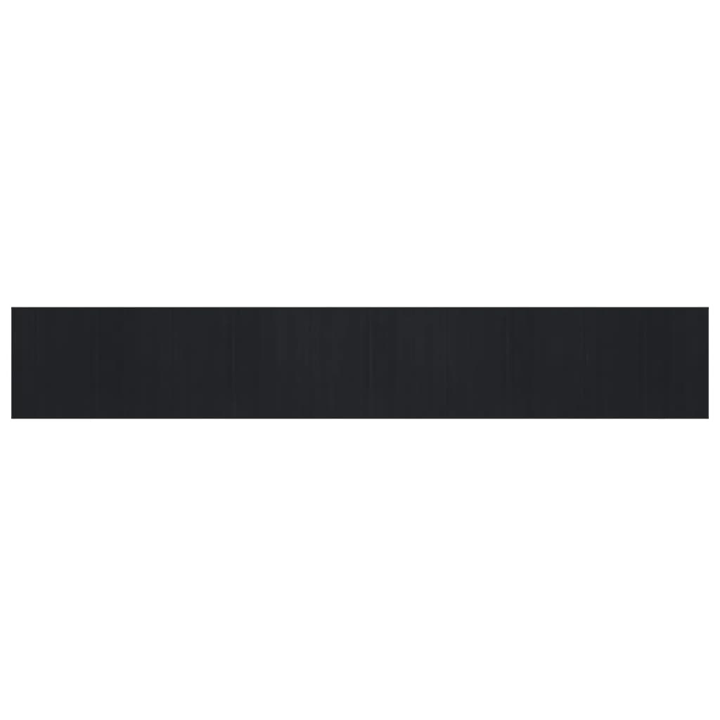 Carpet Rectangular Black 80x500 cm Bamboo