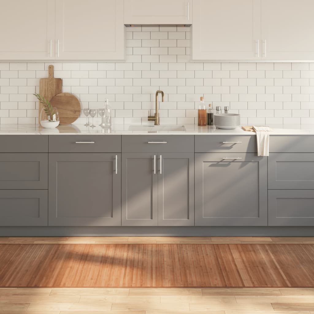 Carpet Rectangular Natural 80x1000 cm Bamboo