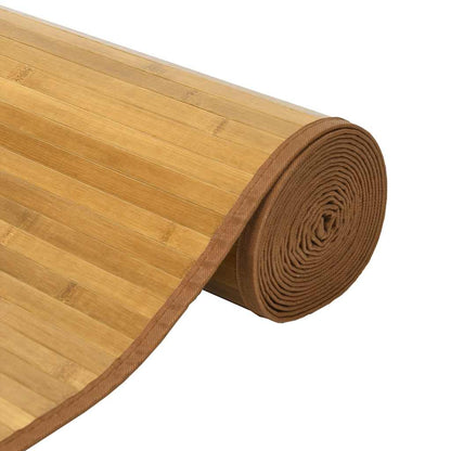 Teppich Rechteckig Natur 100x300 cm Bambus