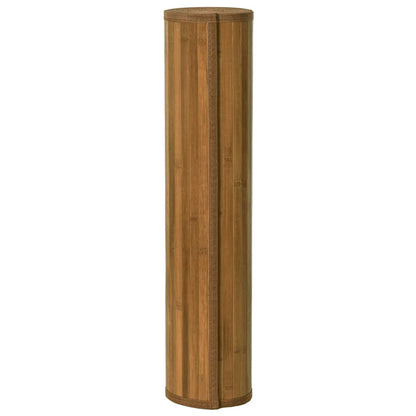 Teppich Rechteckig Braun 100x300 cm Bambus