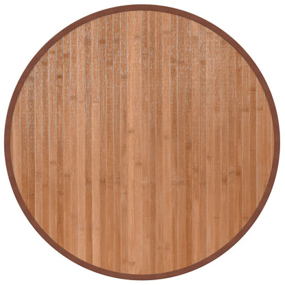 Teppich Rund Natur 60 cm Bambus
