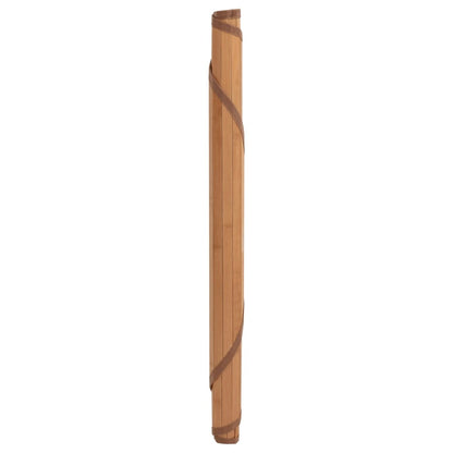Teppich Rund Natur 60 cm Bambus