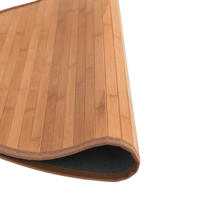 Teppich Rund Natur 60 cm Bambus