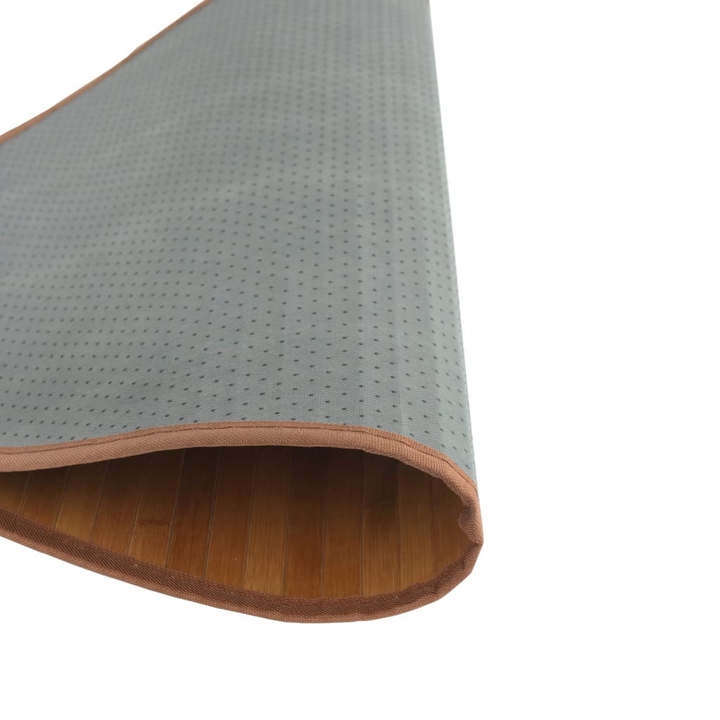 Teppich Rund Natur 60 cm Bambus