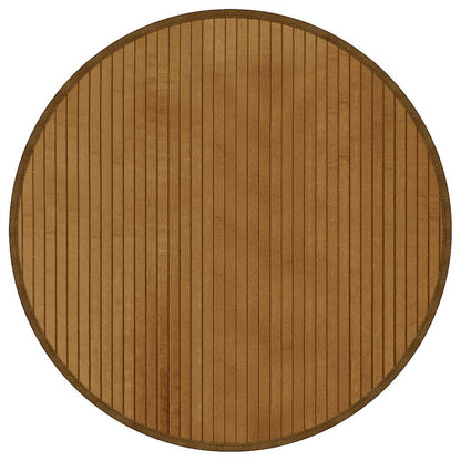 Teppich Rund Braun 60 cm Bambus