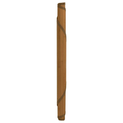 Teppich Rund Braun 60 cm Bambus