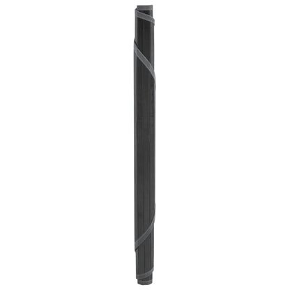 Teppich Rund Grau 60 cm Bambus