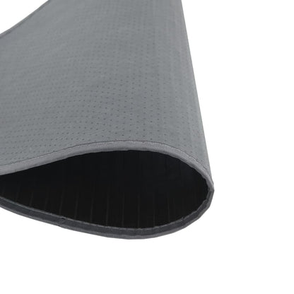 Teppich Rund Grau 60 cm Bambus