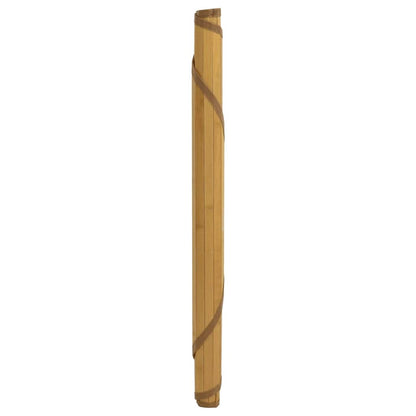 Teppich Rund Natur 100 cm Bambus