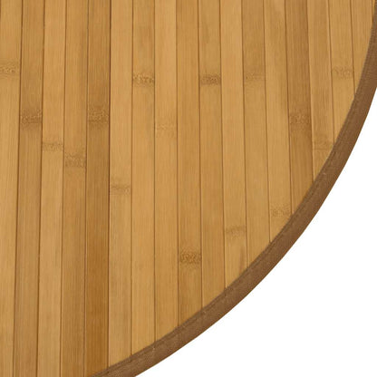 Teppich Rund Natur 100 cm Bambus