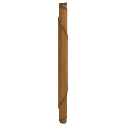 Teppich Rund Braun 100 cm Bambus