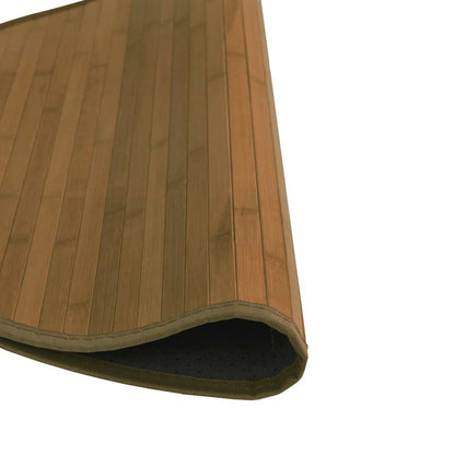 Teppich Rund Braun 100 cm Bambus