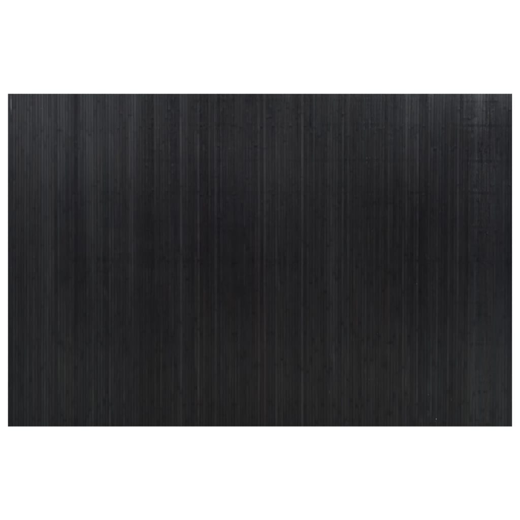 Paravent Schwarz Breite 250 cm Höhe 165 cm Bambus