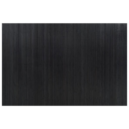 Paravent Schwarz Breite 250 cm Höhe 165 cm Bambus