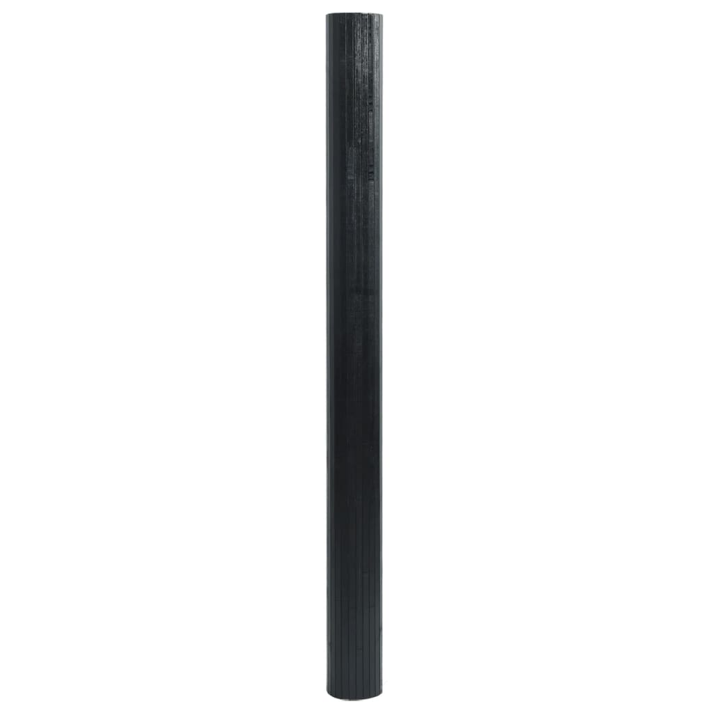 Paravent Schwarz Breite 250 cm Höhe 165 cm Bambus