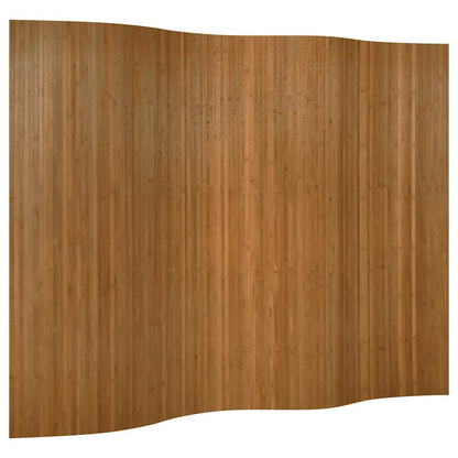 Paravent Braun Breite 250 cm Höhe 165 cm Bambus