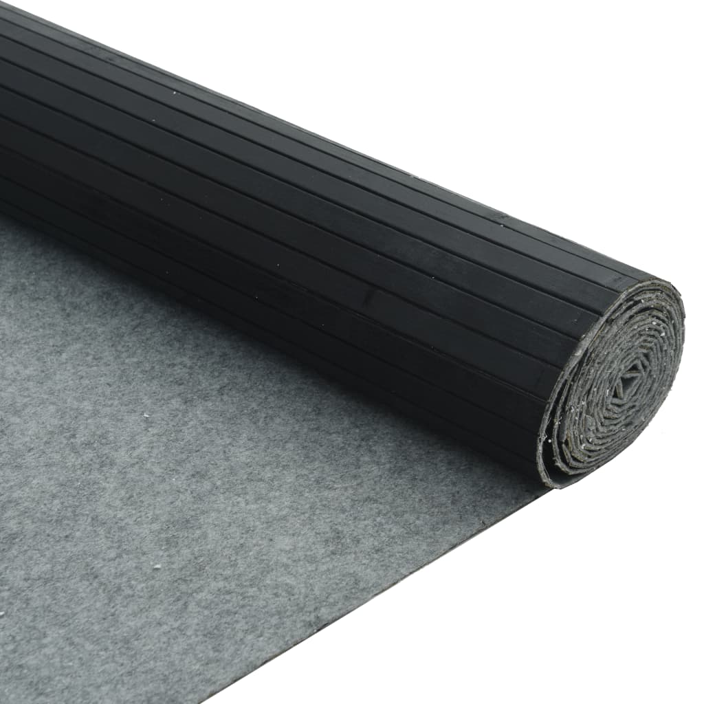 Paravent Schwarz Breite 400 cm Höhe 165 cm Bambus