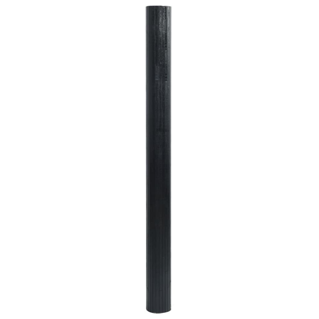 Paravent Schwarz Breite 600 cm Höhe 165 cm Bambus