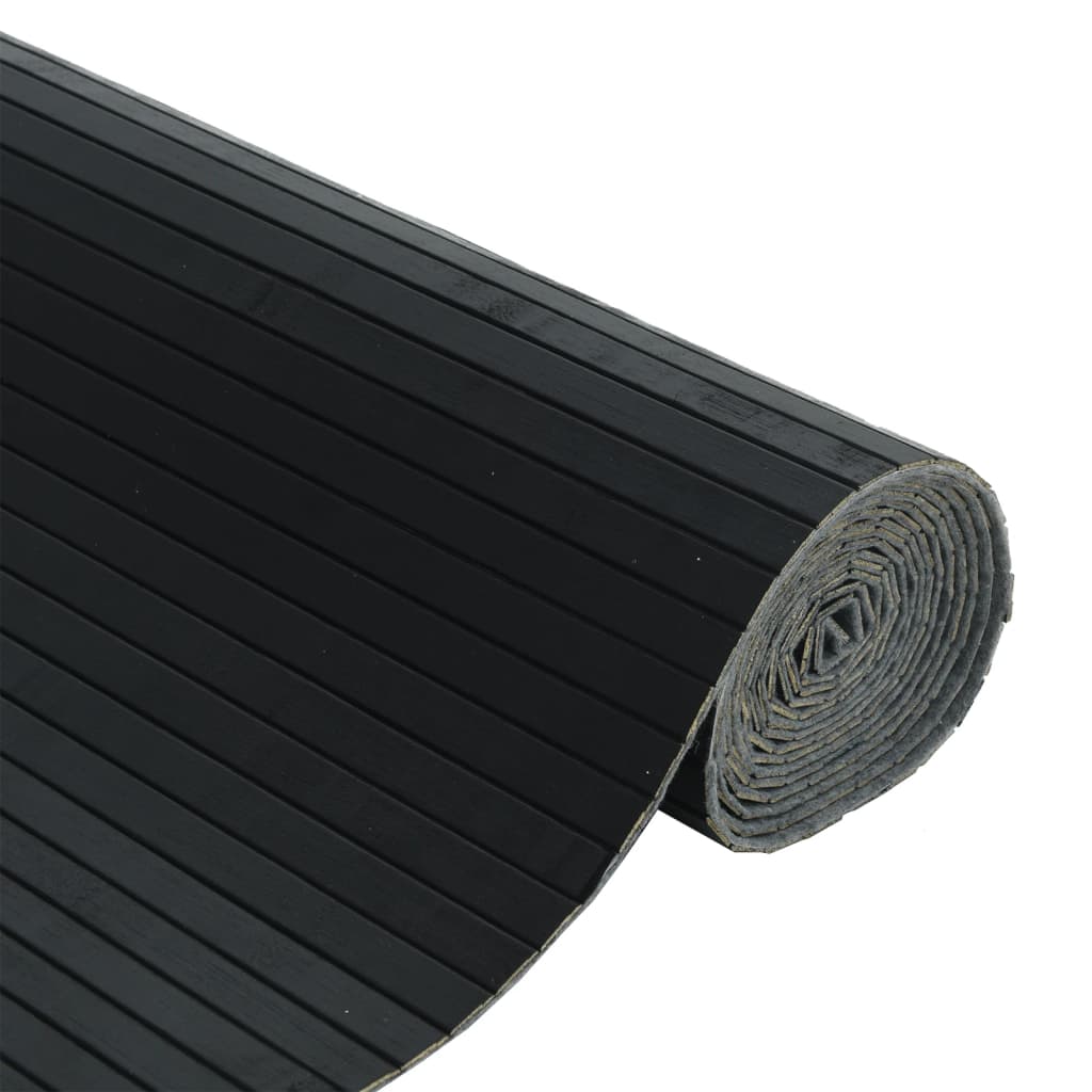 Paravent Schwarz Breite 600 cm Höhe 165 cm Bambus