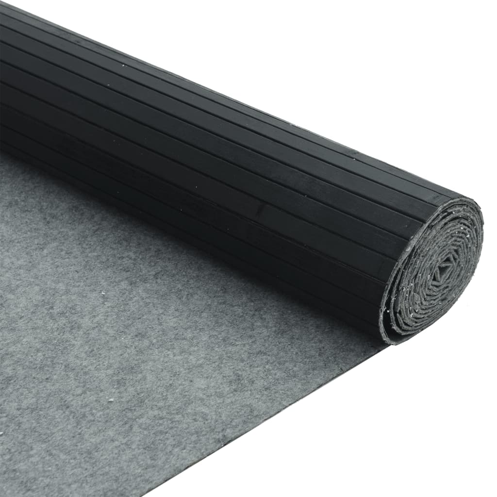 Paravent Schwarz Breite 600 cm Höhe 165 cm Bambus
