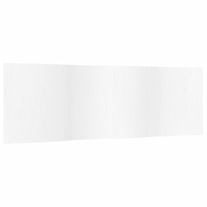 Paravent Weiß Breite 600 cm Höhe 165 cm Bambus