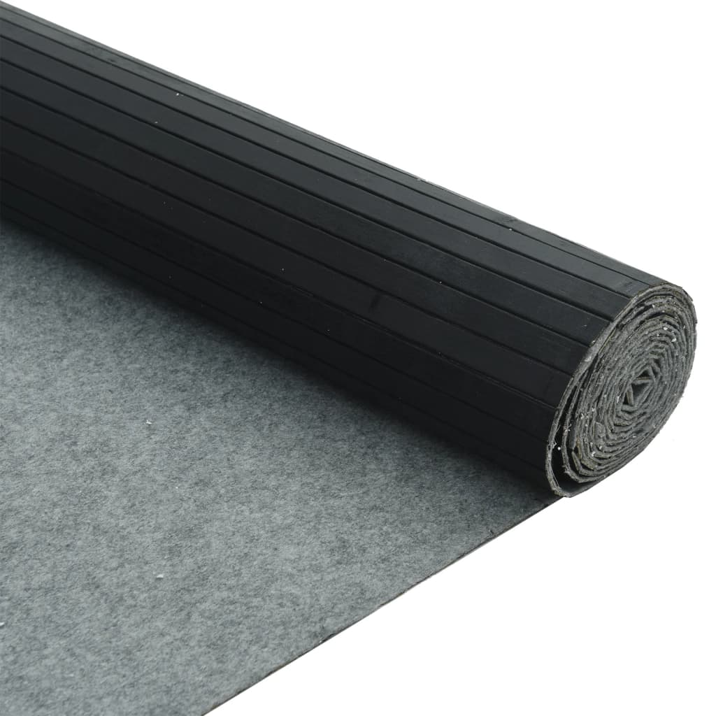 Paravent Schwarz Breite 800 cm Höhe 165 cm Bambus