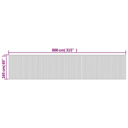 Paravent Braun Breite 800 cm Höhe 165 cm Bambus