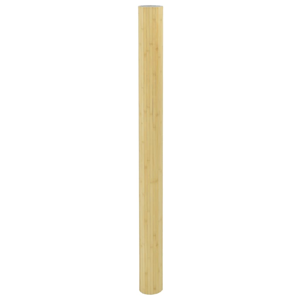 Paravent Hell Natur Breite 800 cm Höhe 165 cm Bambus