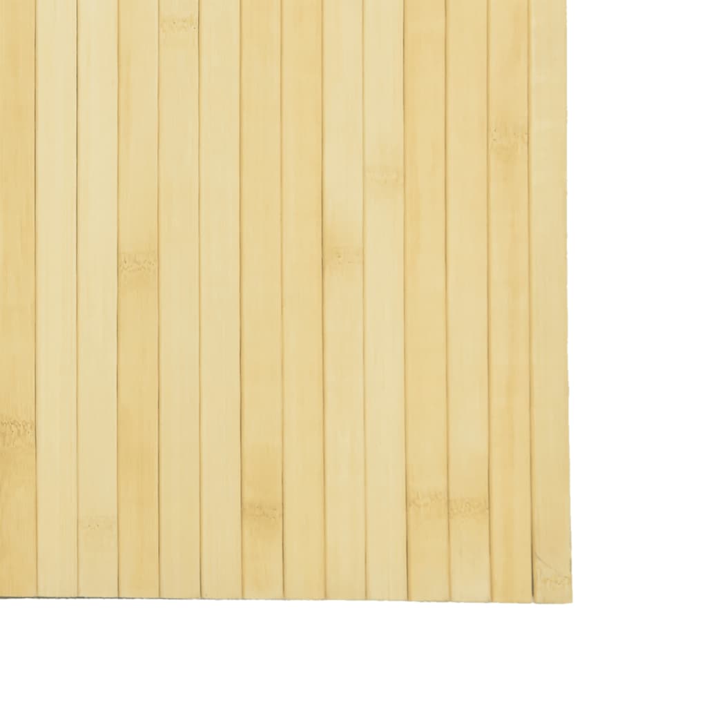 Paravent Hell Natur Breite 800 cm Höhe 165 cm Bambus