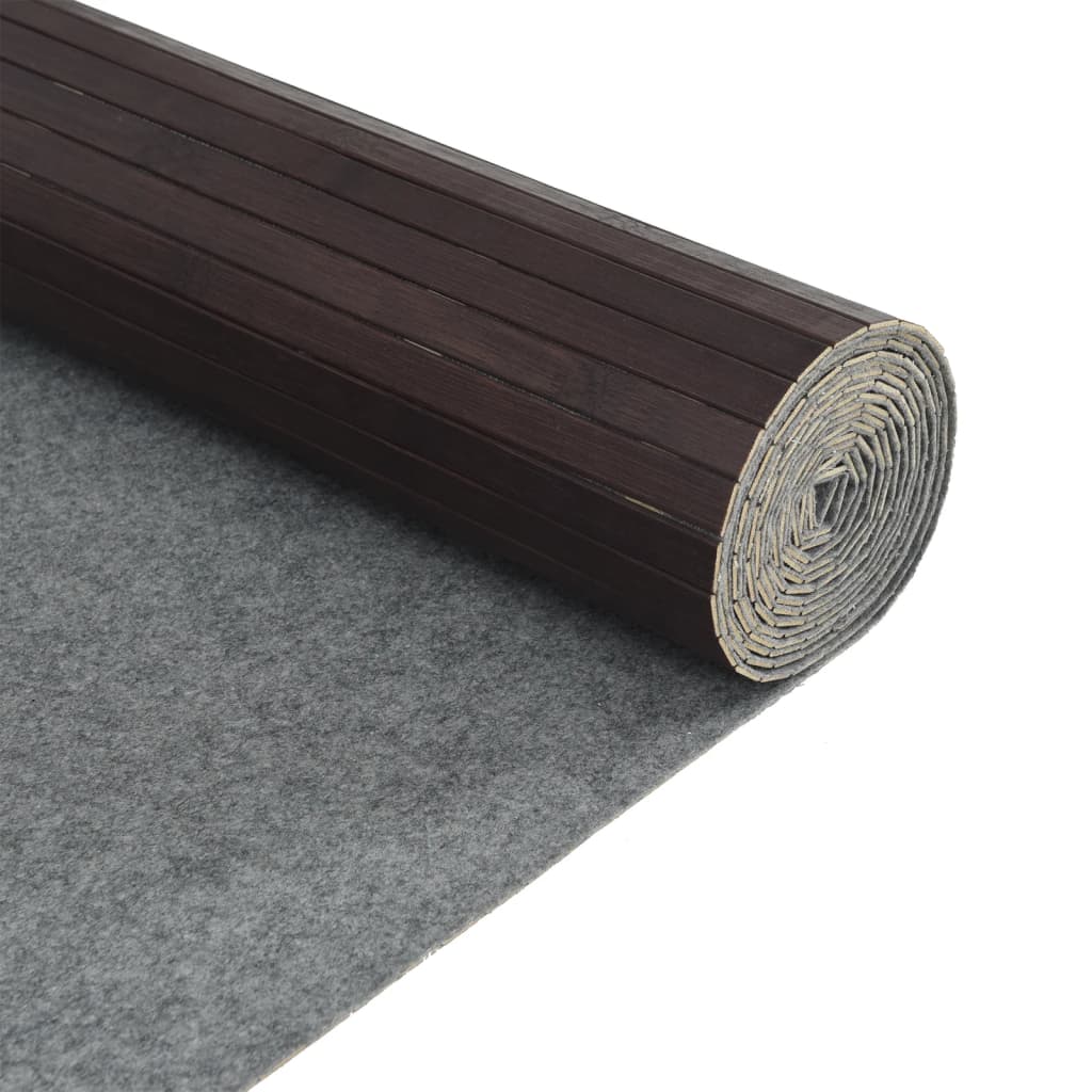 Paravent Dunkelbraun Breite 800 cm Höhe 165 cm Bambus