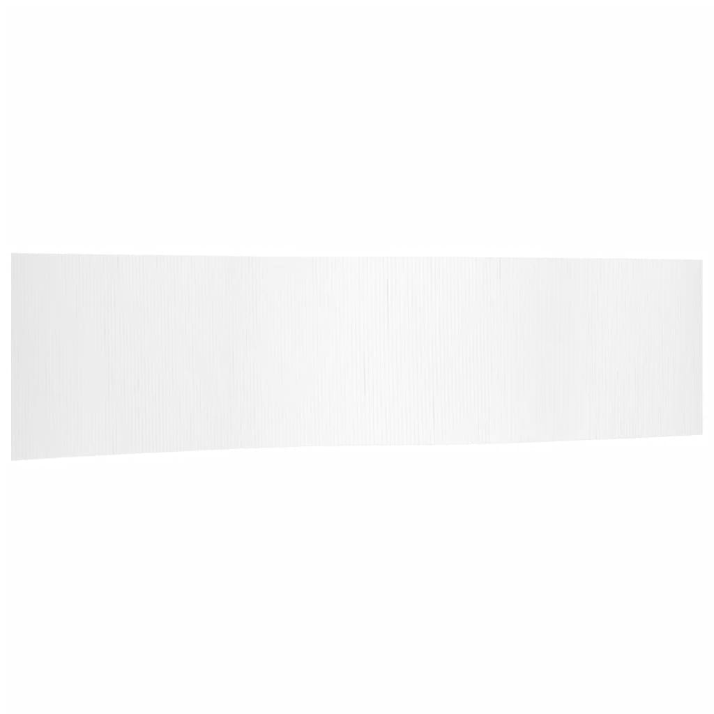 Paravent Weiß Breite 800 cm Höhe 165 cm Bambus