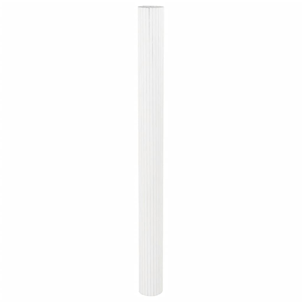 Paravent Weiß Breite 800 cm Höhe 165 cm Bambus