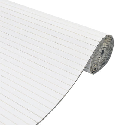Paravent Weiß Breite 800 cm Höhe 165 cm Bambus