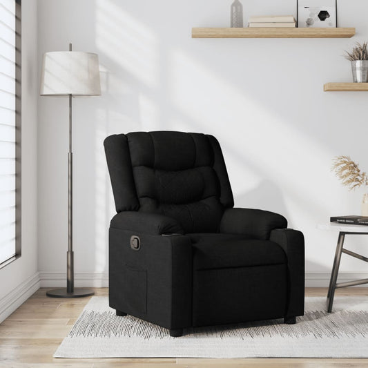 Fauteuil de relaxation tissu noir