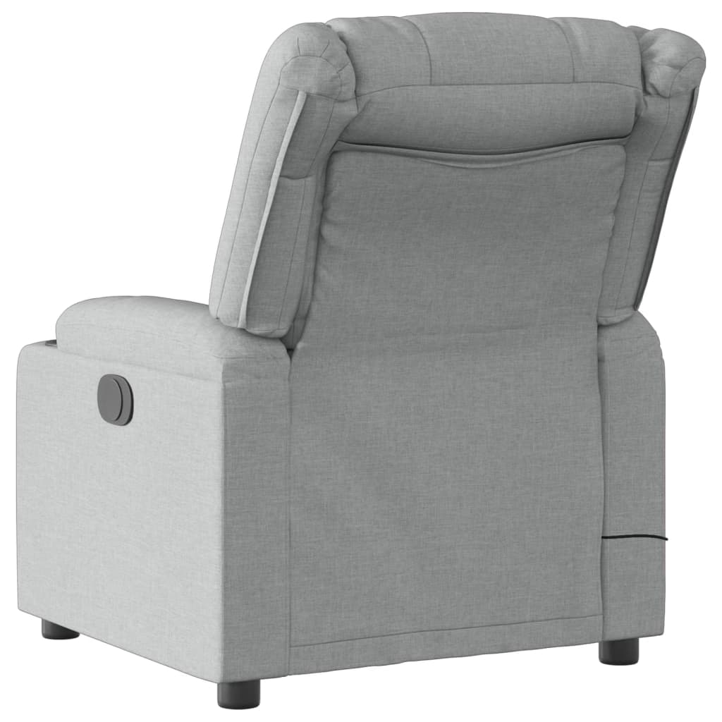 Fauteuil de massage tissu gris clair