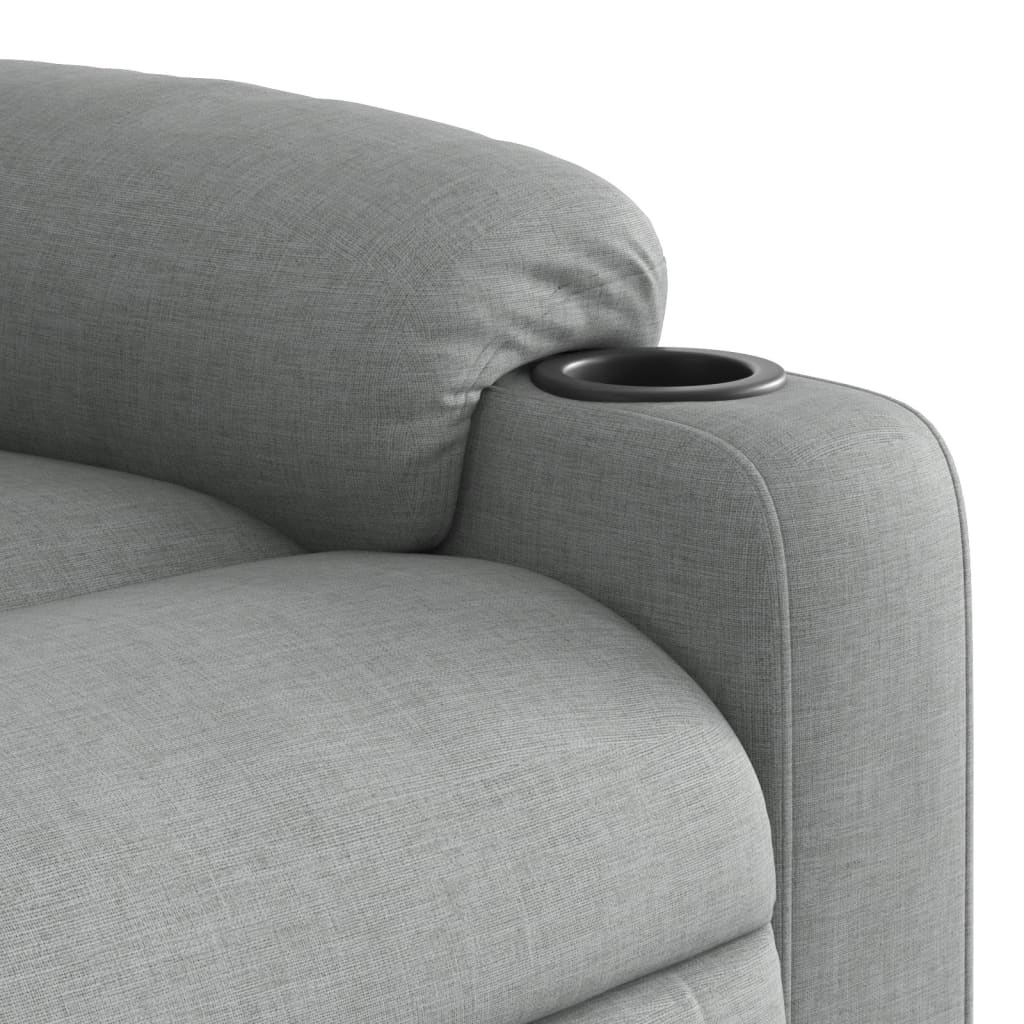 Fauteuil de massage tissu gris clair