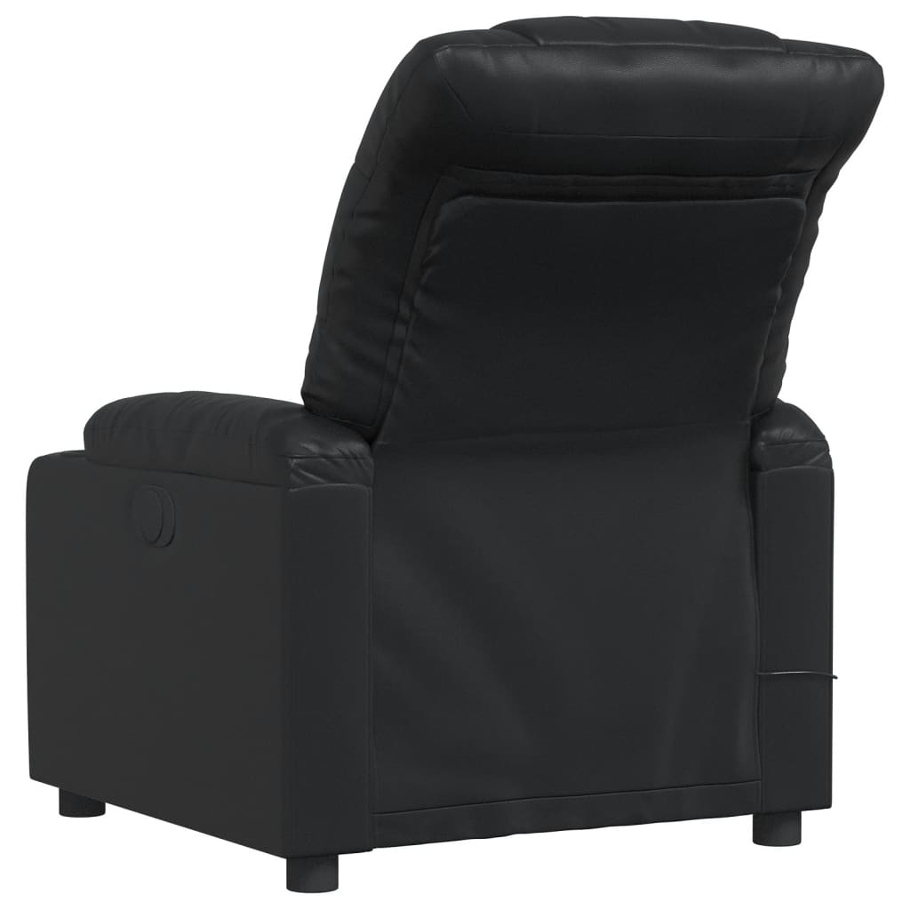 Fauteuil de massage simili cuir noir