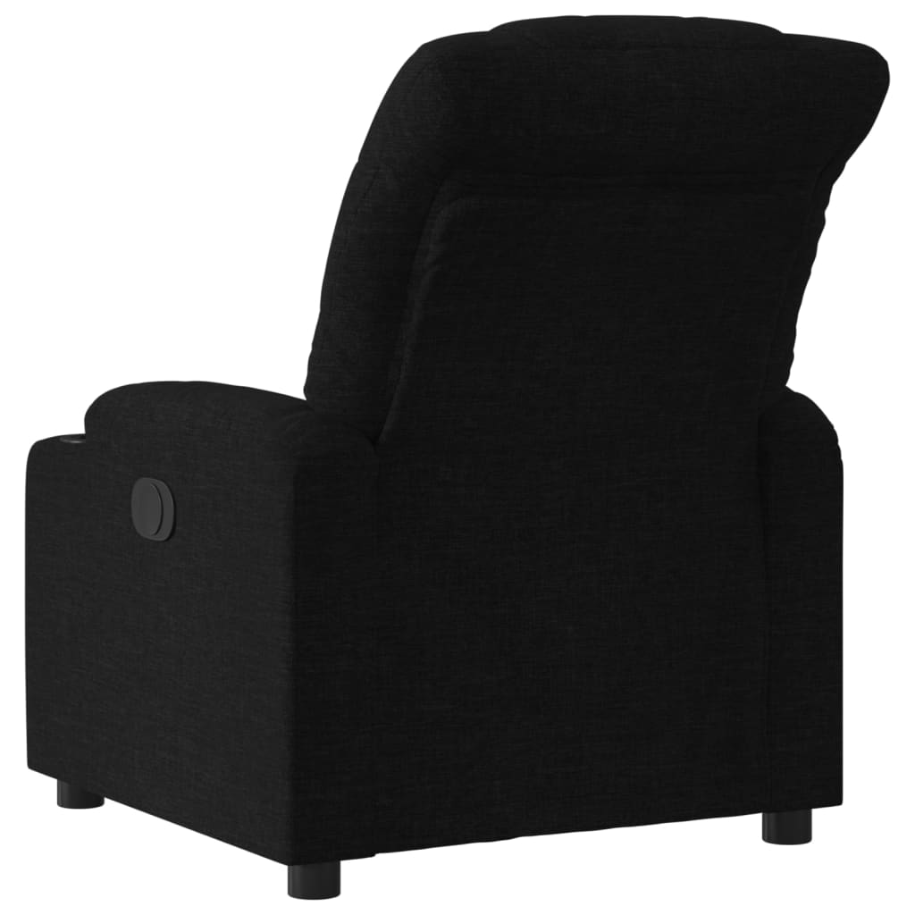 Fauteuil de relaxation tissu noir