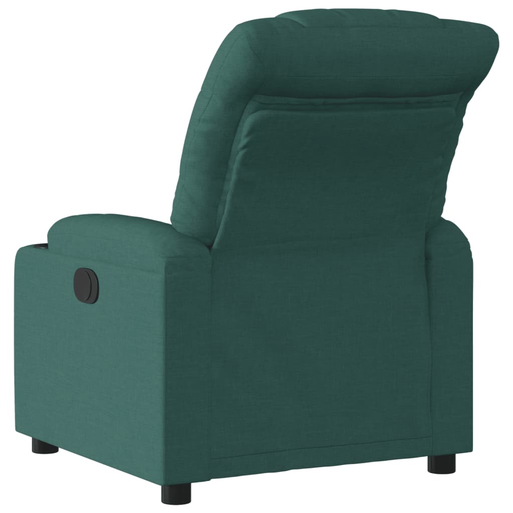 Fauteuil de relaxation tissu vert foncé