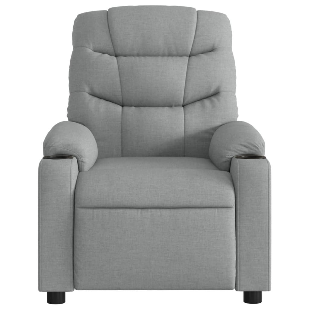 Fauteuil de massage tissu gris clair