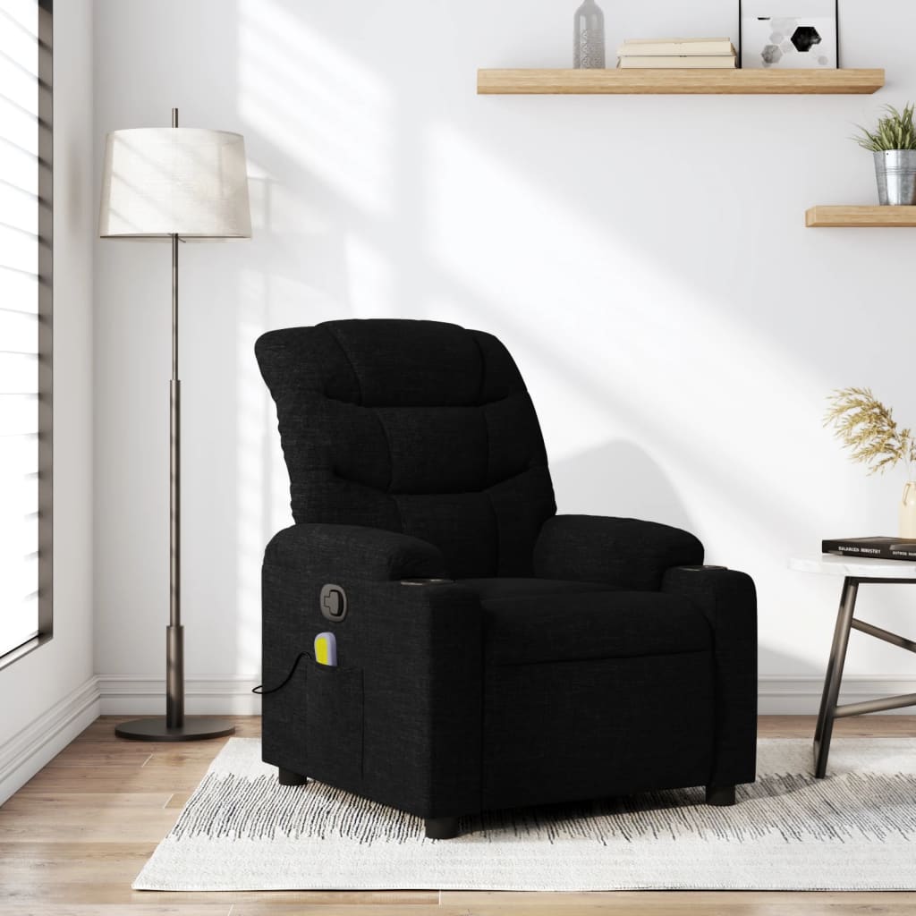 Fauteuil de massage tissu noir