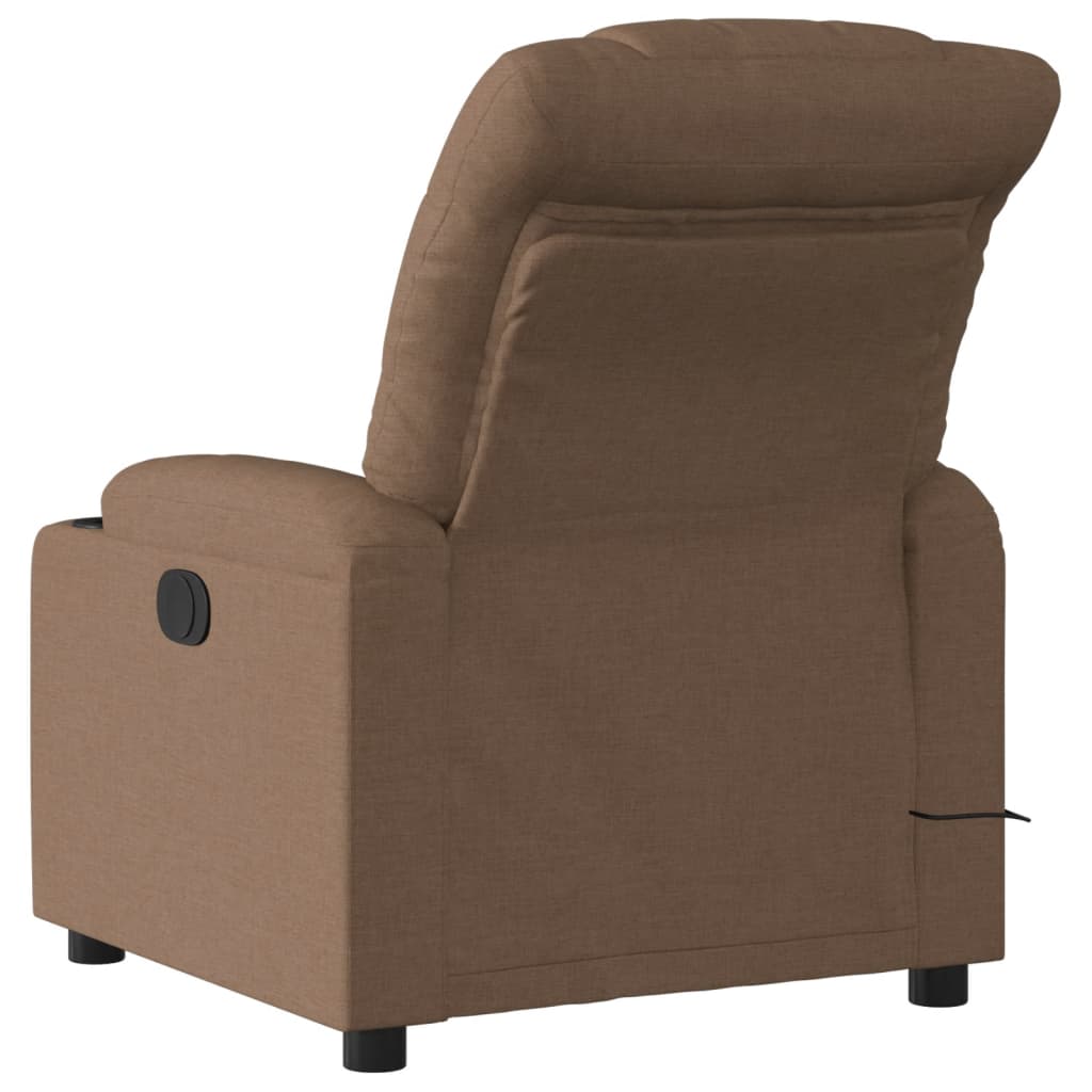 Fauteuil de massage tissu marron