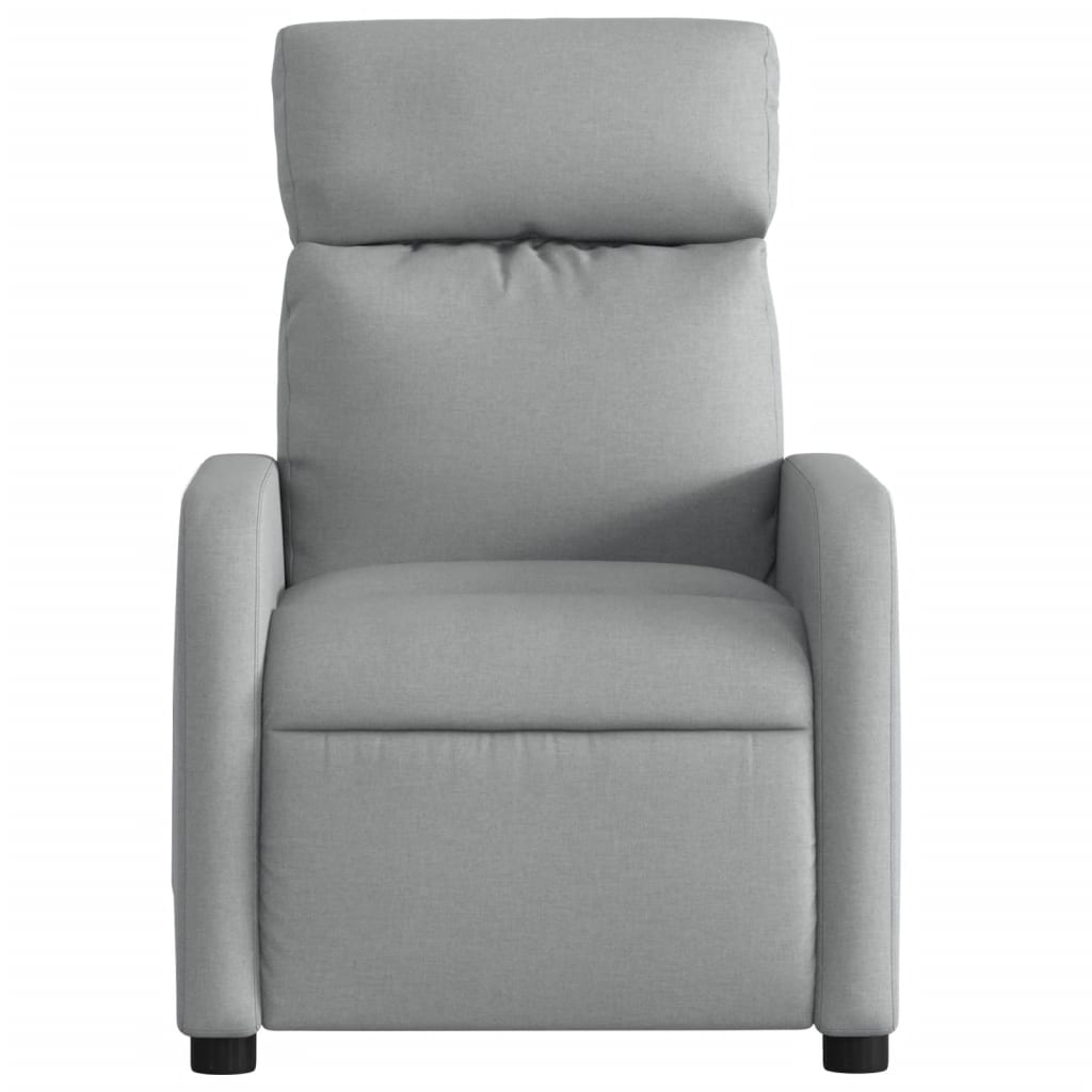 Fauteuil de relaxation tissu gris clair